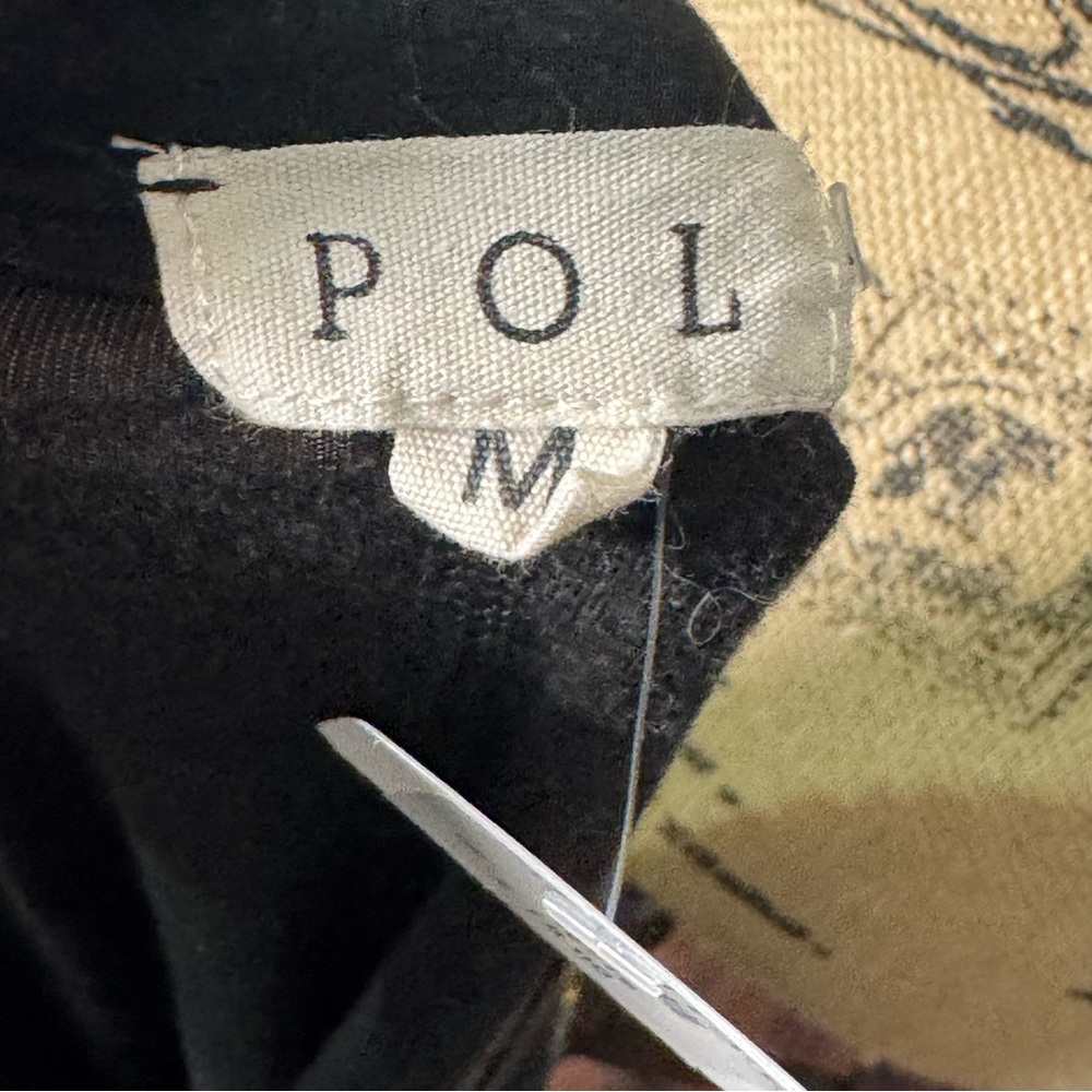 POL Black Top with Gold and Teal Birds of a Feather Sequin  -  Medium - Picture 5 of 8